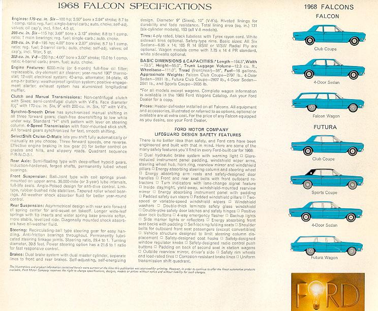 1968 Ford Falcon Brochure Page 10